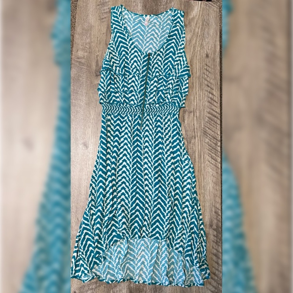 Blue/white Xhilaration M summer dress